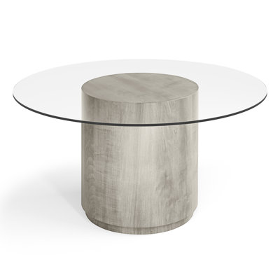 Olympia Round Glass Top Dining Table