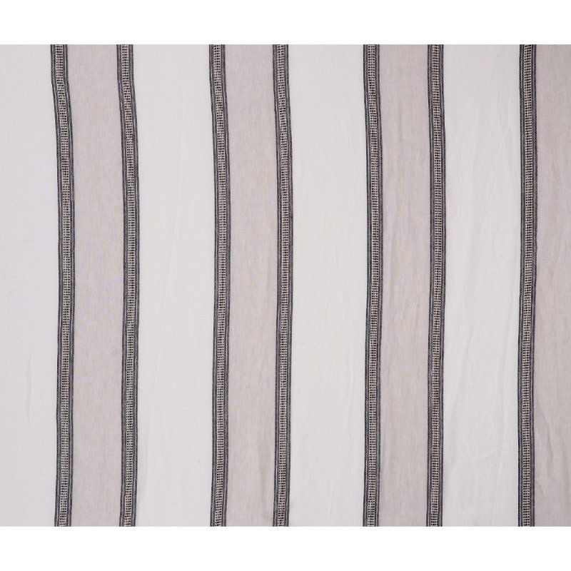 Senita Stripe Sheer Fabric, Brown/ Neutral