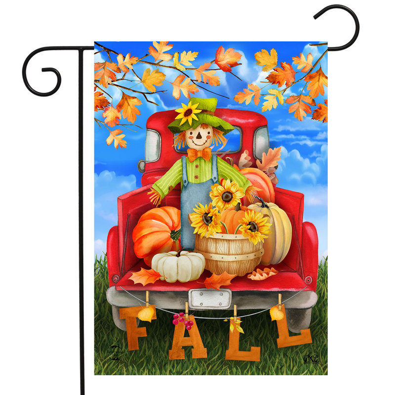 Fall Bounty Pickup Garden Flag