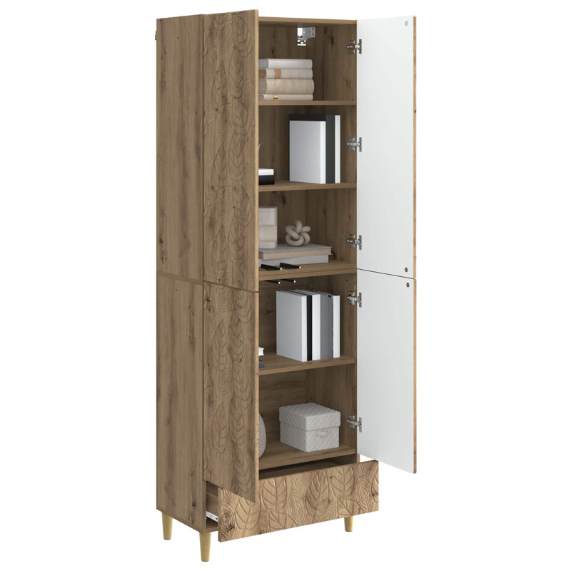 4 -Door 3 Storage Cabinet, Artisan Oak