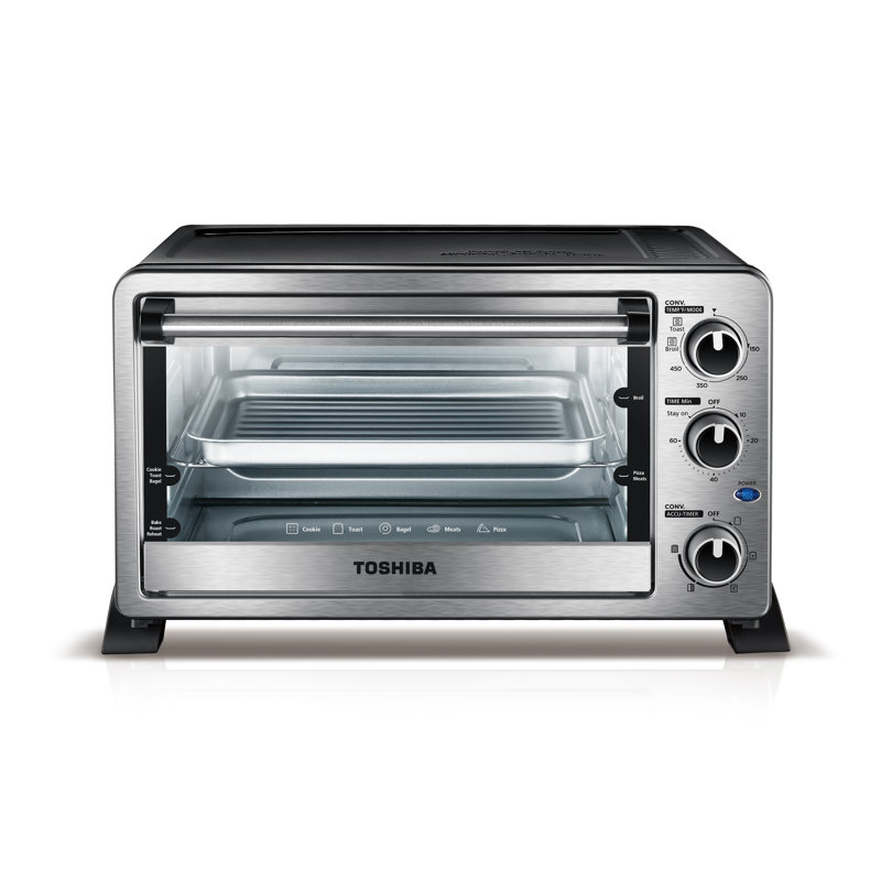 Four grille-pain à convection 6 tranches de Toshiba, acier inoxydable