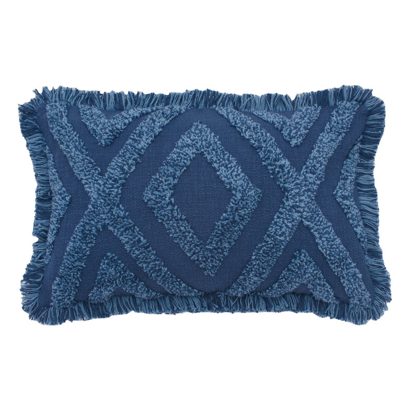 Cotton Blend Throw Pillow, Green