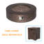 Borgia Concrete Propane Fire Pit Table-1951860641