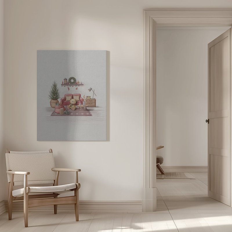 "Cozy Room", art mural sur toile tendue, H 16 po x l 12 po