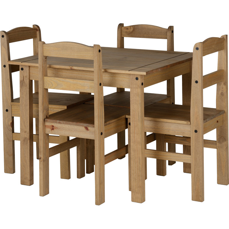 Tetteh Dining Set with 4 Chairs