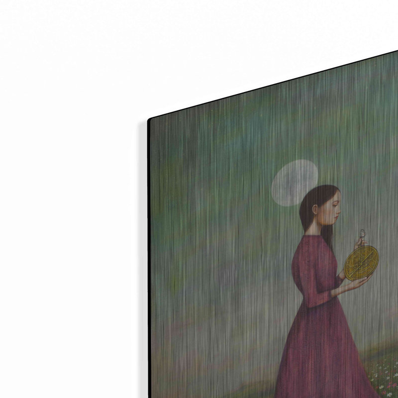 «Counting on the Cosmos» par Duy Huynh - reproduction d'art non encadrée sur métal, L 12 po x H 12 po
