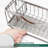 Stainless Steel Kitchen Organizer With Automatic Drainage - Rust Resistant & Multipurpose Storage