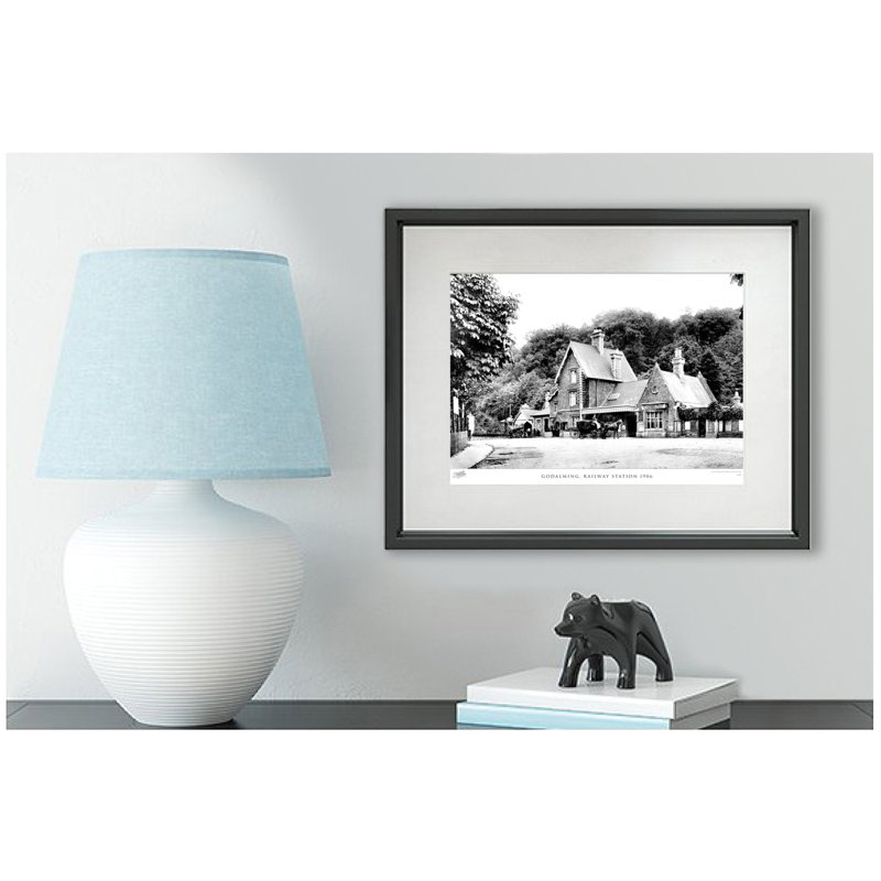 Godalming, Railway Station 1906 by Francis Frith - Single Picture Frame Print, 40cm H x 50cm W x 2.3cm D