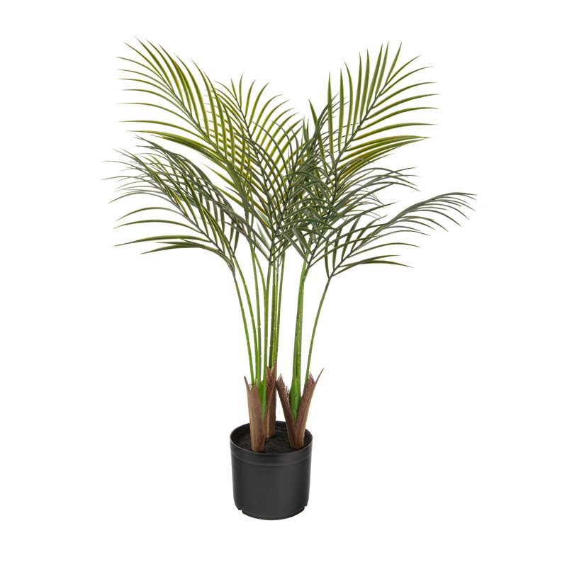 Palmier artificiel en pot, H 35,43 po x l 28 po x P 28 po