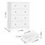 Ensemble de chambre à coucher 2 pièces, lit plateforme avec rangement, commode à 4 tiroirs et commode à 4 tiroirs-119156837-119156840