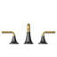 Tone Widespread Bathroom Sink Faucet, Three-Hole Bathroom Faucet with Clicker Drain, 1.2 GPM-1866986261