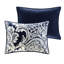 Housse de couette 6 pièces multicolore avec motif complexe et 3 coussins pour lit double / grand
