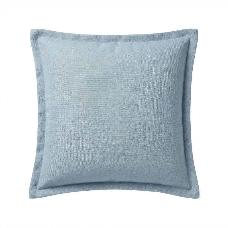 24X24 Flanged Down Feather Throw Pillow, Blue Toile 1, Square 20", Feather