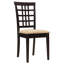 Ensemble de 2 chaises d'appoint à dossier en treillis