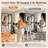 Home Gym Wall Mirror, Frameless Tempered Glass Mirror Full Length Mirror Dance Studio Mirror(Set of 3)-431973560-431662853