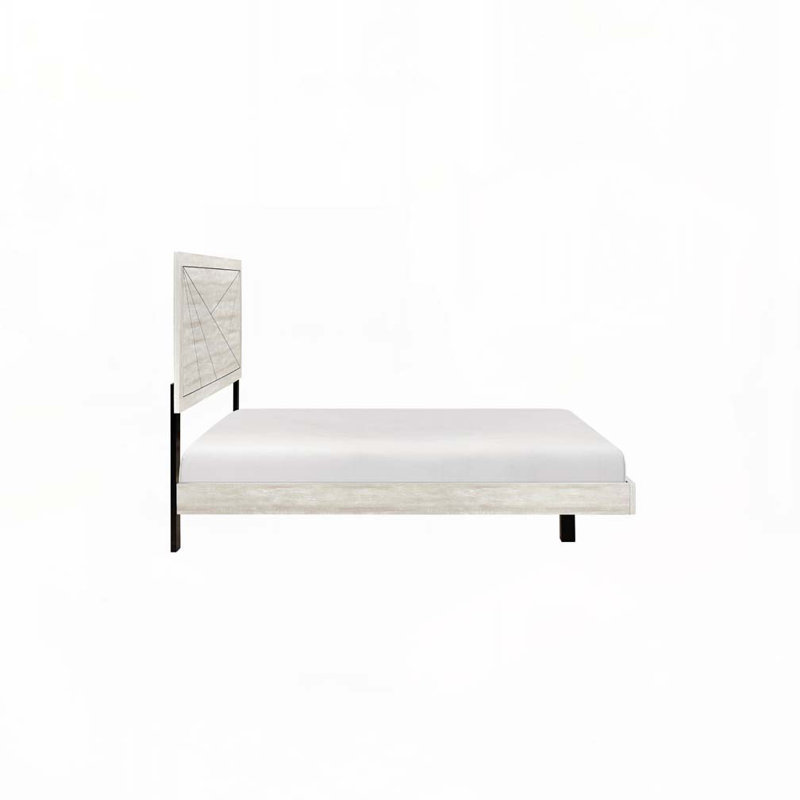 Gray Oak Finish Platform Bed