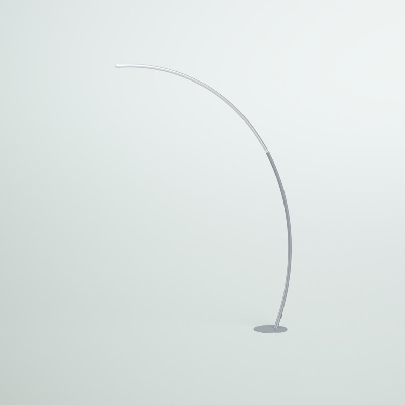 Spataro 80'' LED Arched Floor Lamp, Silver
