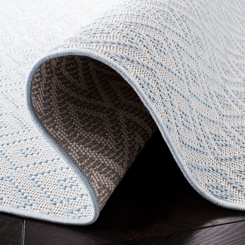 Martha Stewart Indoor Outdoor Performance Machine Washable Geometric Indoor/Outdoor Area Rug, Rectangle 4' x 6'