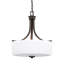 Luminaire suspendu Canfield à trois lumières de Génération Lighting -2072768568-2072768575