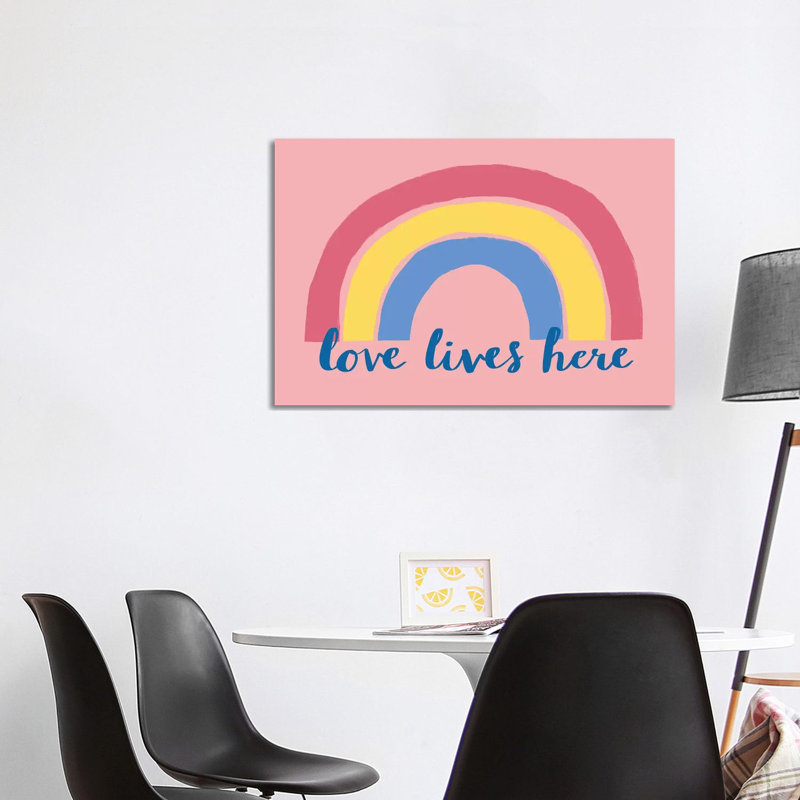 Love Lives Here by Nancy Mckenzie - Wrapped Canvas Print, 101.6 cm H x 66.04 cm W