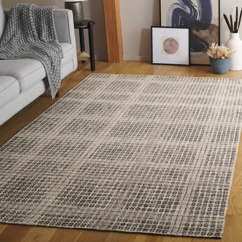 Tietjen Tufted Wool & Cotton Performance Geometric Rug, Rectangle 5' x 8'