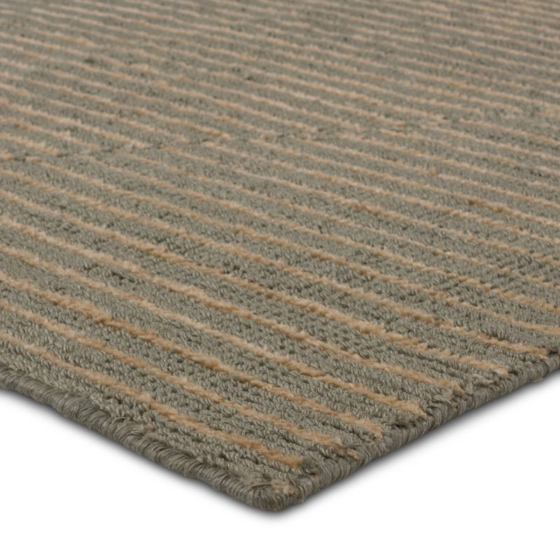 Tapis d'intérieur / extérieur gris / gris tissé à la main Wendy Jane Wendy Jane, Rectangle 2 pi x 3 pi