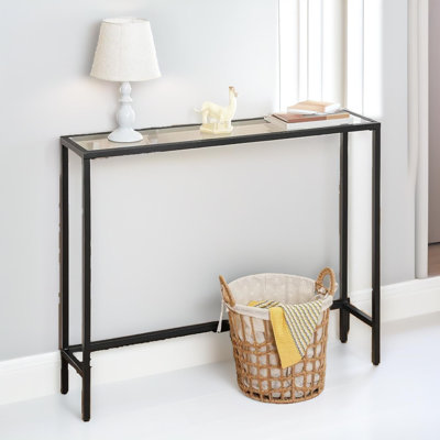 Glass Top End Table