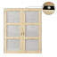 Porte de garde-manger en verre massif givré 3 portes Lite-108216100