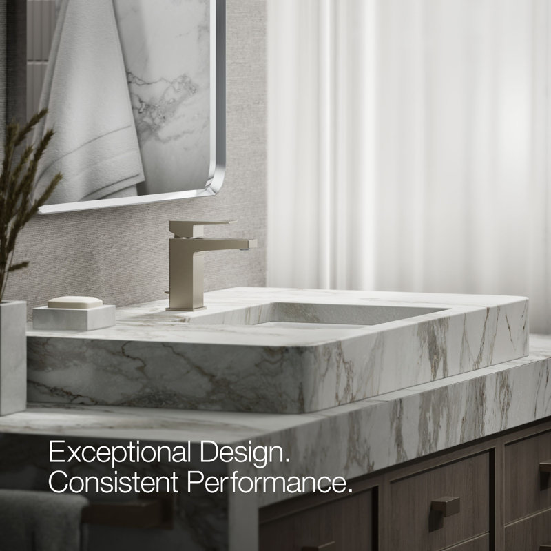 Kohler Honesty Single-Handle Bathroom Faucet with Pop-Up Drain Assembly, One Hole Bathroom Sink Faucet, 1.2 gpm