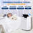 Single Duct Portable Air Conditioner And Heater - 14000 BTU Cooling Capacity (ASHRAE) Compact Home A/C Cooling And Heating Unit With Smart Wi-Fi Control, Built-In Dehumidifier & Fan Modes, Includes Window Mount Kit (White)