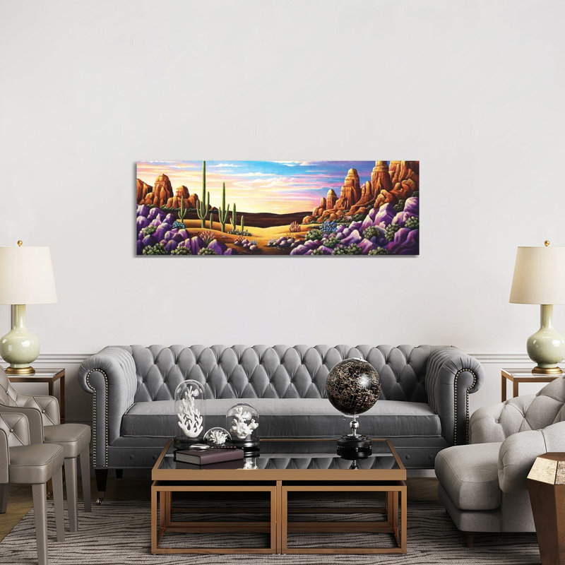 Red Rocks XI by Andy Russell - Wrapped Canvas Panoramic Print, 152.4 cm H x 50.8 cm W x 3.175 cm D