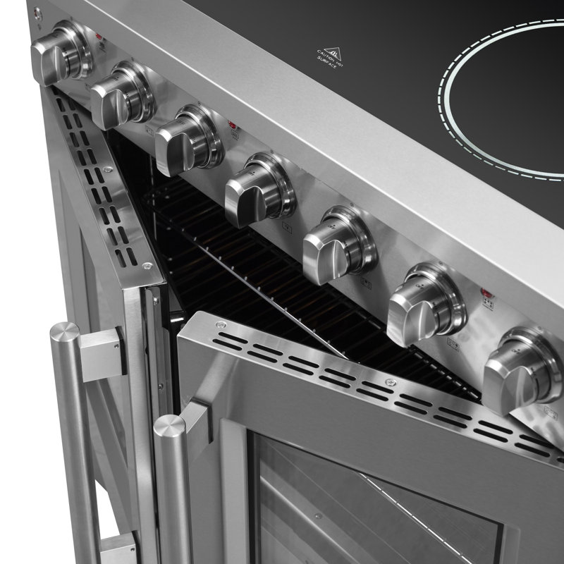 Cuisinière électrique à quatre battants 36 po Galiano, 5 éléments, 5,36 pi³, null