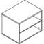 Crédence de rangement pour armoire de vestibule avec portes