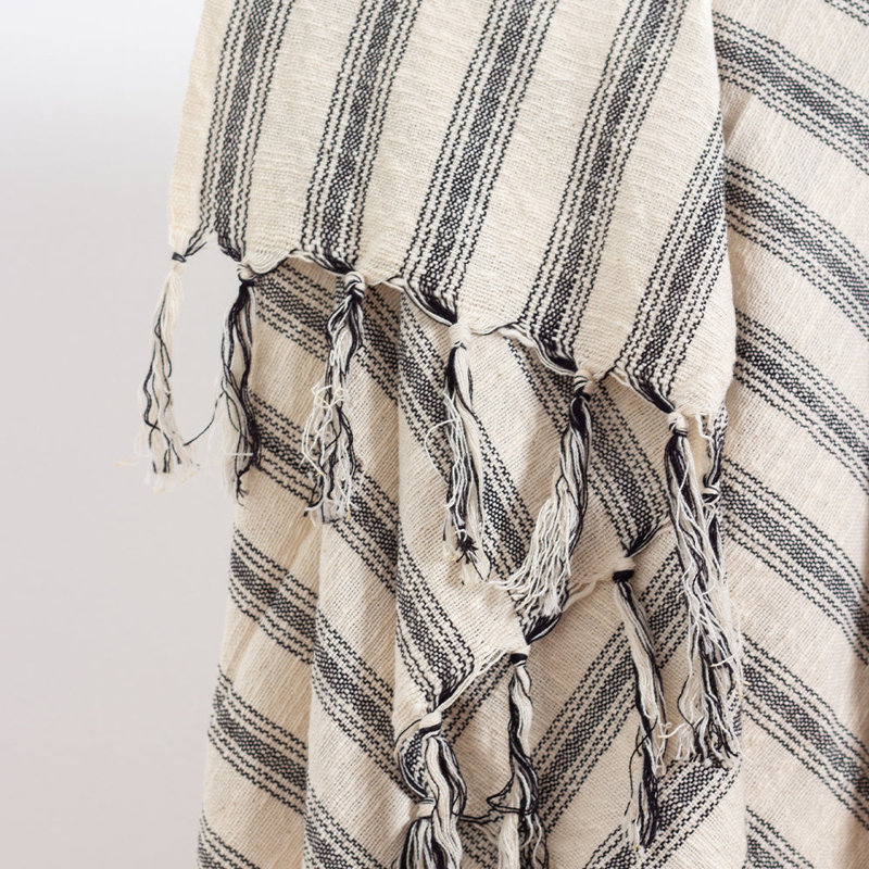 Drama Beach/ Bath Towel, Brown/Beige Striped