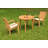 Masuda 2 - Person Teak Wood Patio Dining Set with Round Table