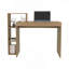 Bureau d'ordinateur, 3 tablettes, pin clair