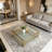 33.5" Square Glass Coffee Table