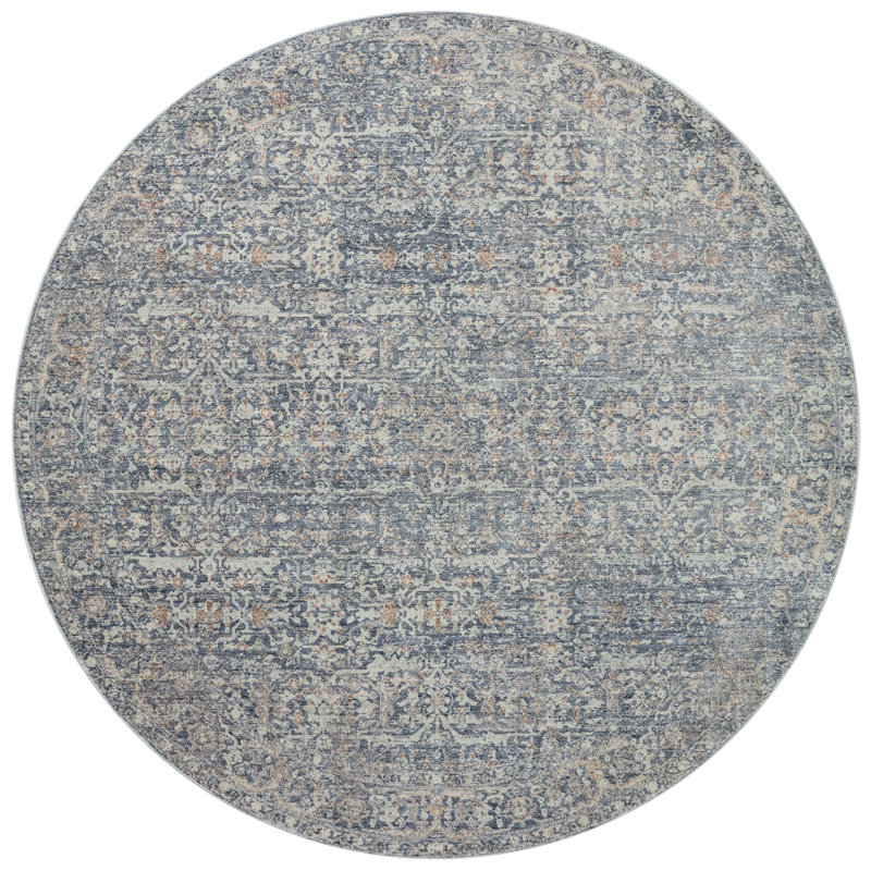 Angela Rose x Loloi Blake Denim / Taupe Area Rug, Runner 2'7" x 13'