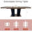 Extendable Farmhouse Dining Table for 6 to 10 People, Modern Rustic Expandable Wooden Kitchen Table with Double Pedestal Base