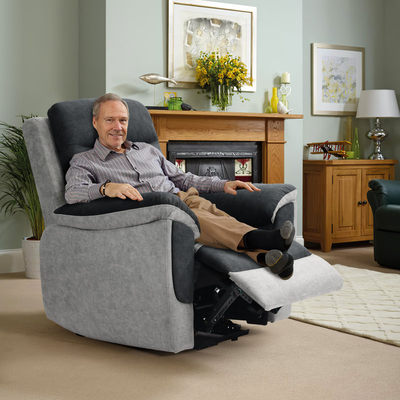 Nedelcho Fabric Reclining Sofa, 1
