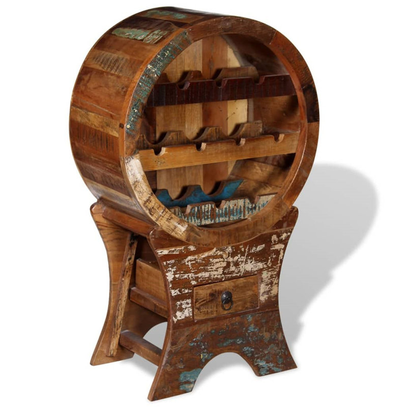 Agetina Floor Wine Bottle Rack Brown