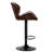 Massenburg Swivel Upholstered Adjustable Height Counter Stool with Metal Frame-562412351