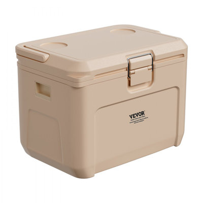 Portable Cooler 16.5 QT Insulated Hard Cooler 23 Can Capacity with Cup Holder