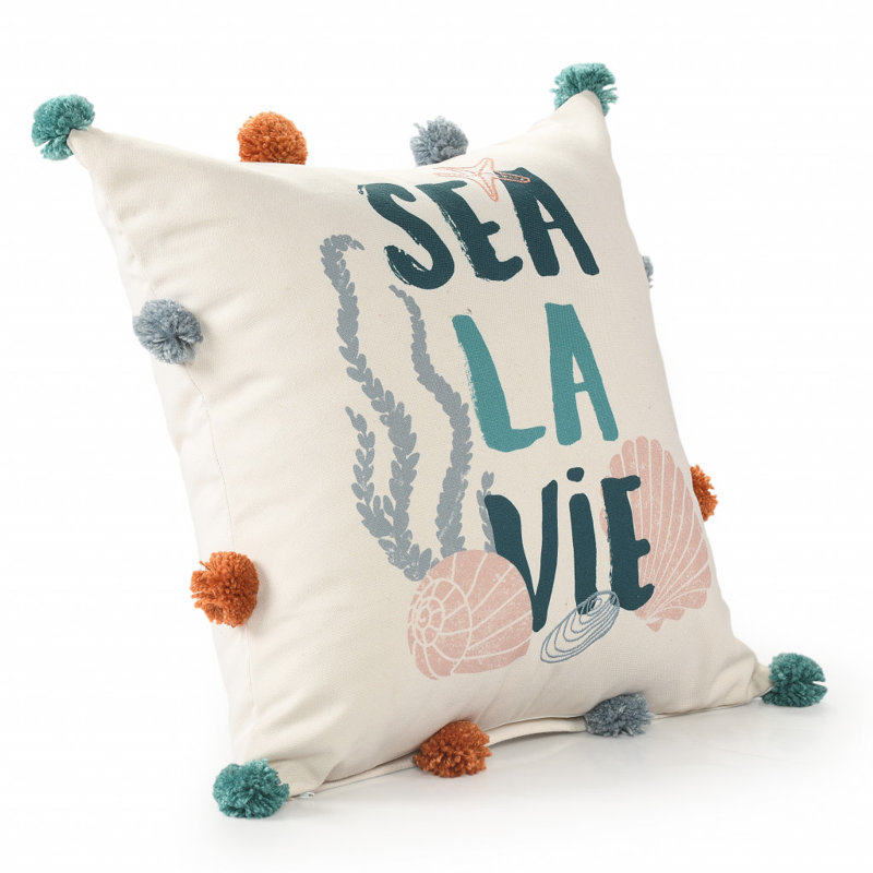Polyester Throw Square Pillow Cover & Insert
