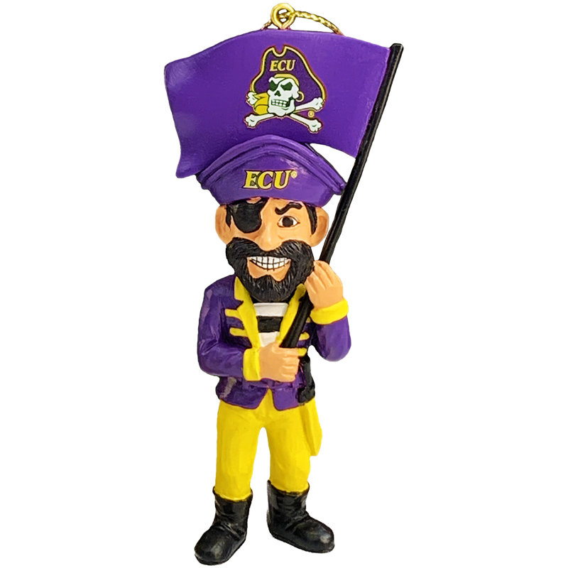 Ornement mascotte East Carolina, NCAA 3.75" East Carolina Mascot Ornament