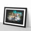 Cinque Terre In Italy Paint Splash - Picture Frame Graphic Art-56866810-56866808