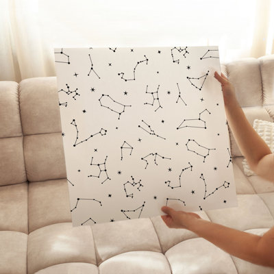 Astronomy and Space Astrology Zodiac Star Constellations II Modern Unframed Art Print