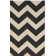 Tapis noir / beige en coton Arneshia