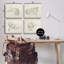Ensemble de 4 reproductions d'art antique sur toile, par Ethan Harper-861374004