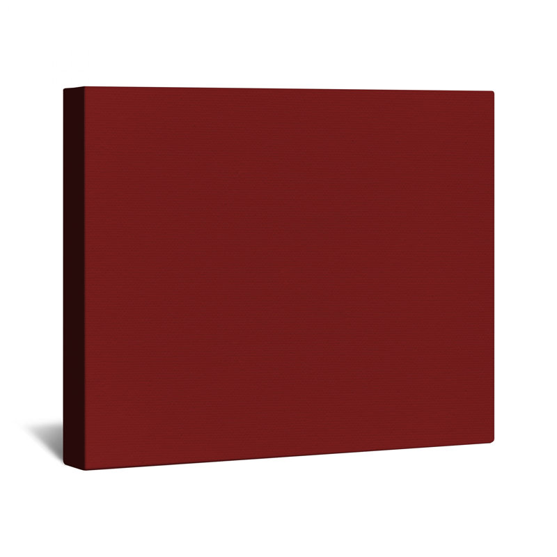 Solid Maroon Background Canvas Gallery Wrap in Many Sizes, 32 x 32 inches